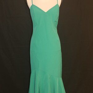 New LISANDRA MIDI DRESS IN GREENLAKE Size L